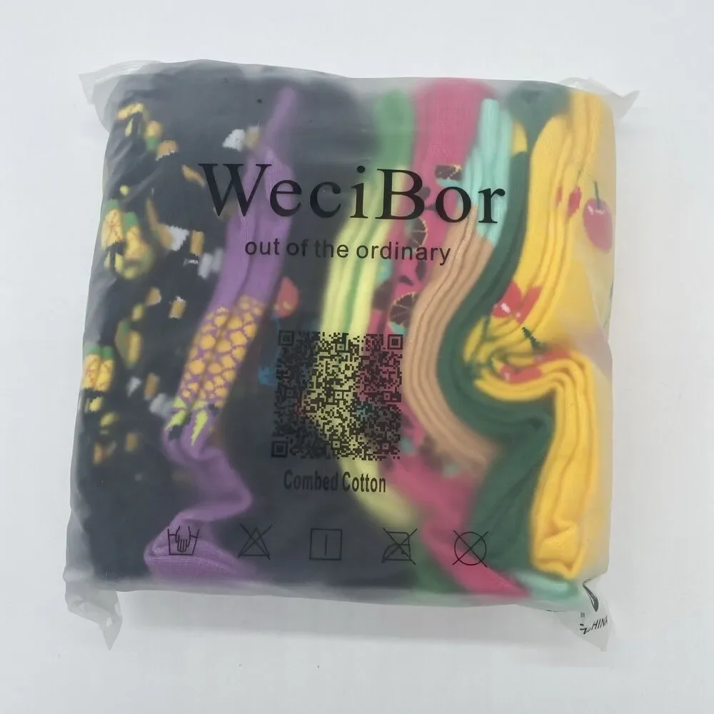 Women's Crew Socks Fancy Funny Casual Combed Cotton 10 Pack Size 7-11 Wecibor